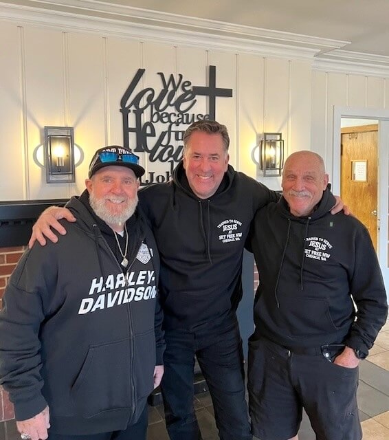 (From left) Relief Bed International Founder Scott Smalling and Set Free Northwest pastors John-David Griffin and Michael Tallman Sr.