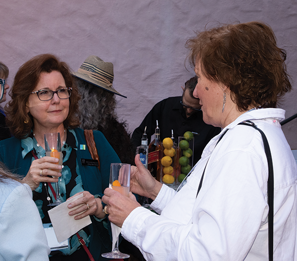 Amy Van Dorp of WithIt and Laurie Tokarz of Restonic enjoyed conversation and cocktails.