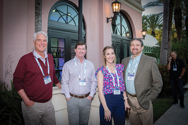 Ashley Furniture Industries’ Brad Rogers, Colonial LLC’s Wes Keever and Joanna Phelps, and Mark Hobson of Silentnight Group Ltd.