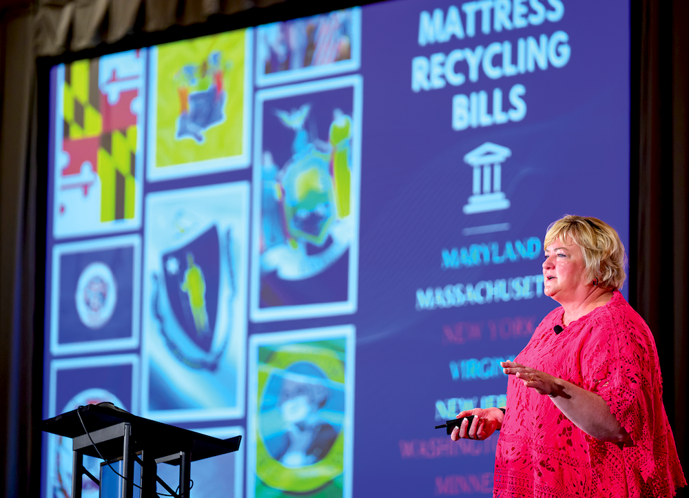 State of the Sleep Products industry. . ISPA and MRC President Alison Keane.