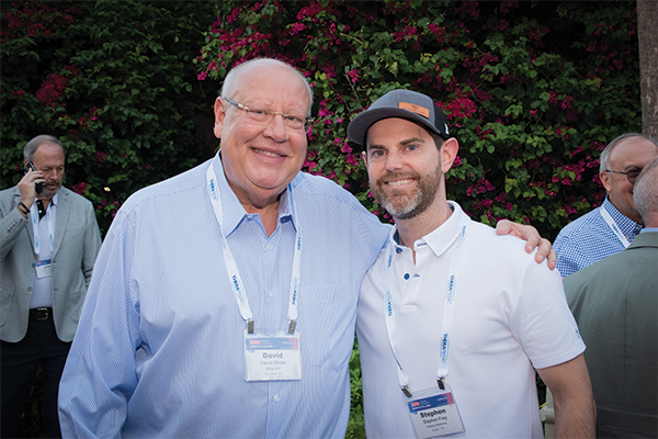 King Koil’s David Binke and Factory Mattress’ Stephen Frey