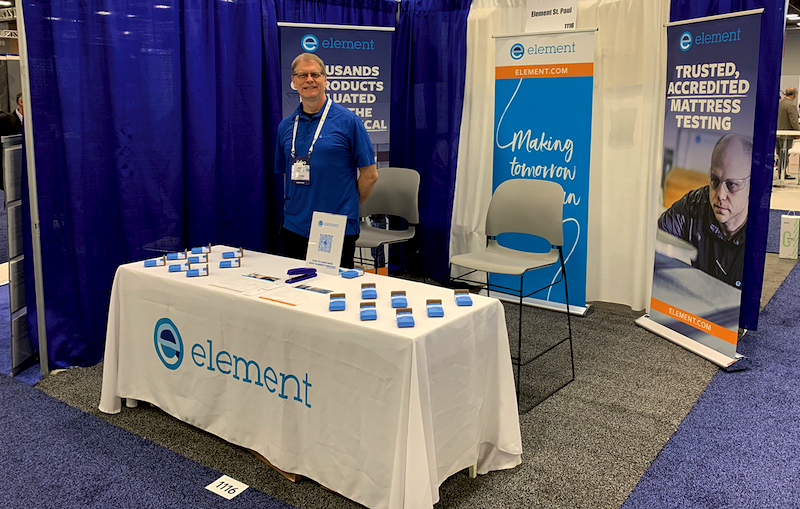 Companies like Element St. Paul, where industry veteran Brent Larson is department manager, use the biennial ISPA EXPO to meet with clients and explain their services to potential customers.