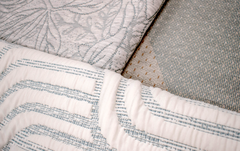 Culp’s new Zero fabric collection helps to minimize environmental impact by incorporating sustainable yarns such as Tencel.