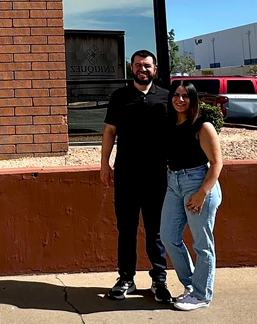 Martin Enriquez Jr. and his wife, Jessica, manage the 35,000-square-foot facility in Phoenix.