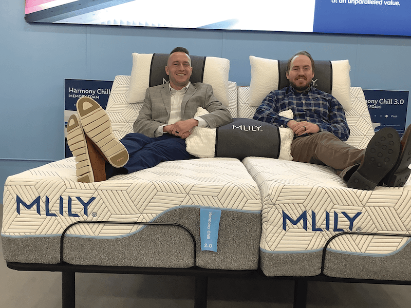 High Point Market sales boost. Mlily USA rounded out its adjustable bed base lineup with the launch of the upholstered deck MS100 model.