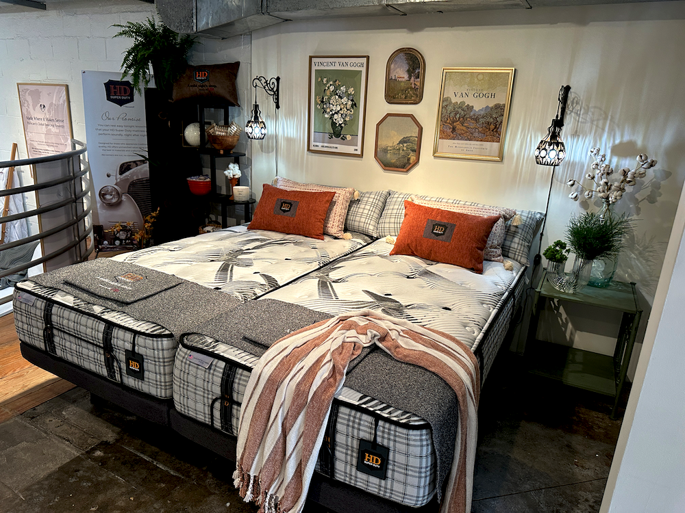 Paramount Sleep Co.’s Classic HD Super Duty line features spring units encased in high-density comfort foam and quilted natural latex in the center zone for lumbar support.