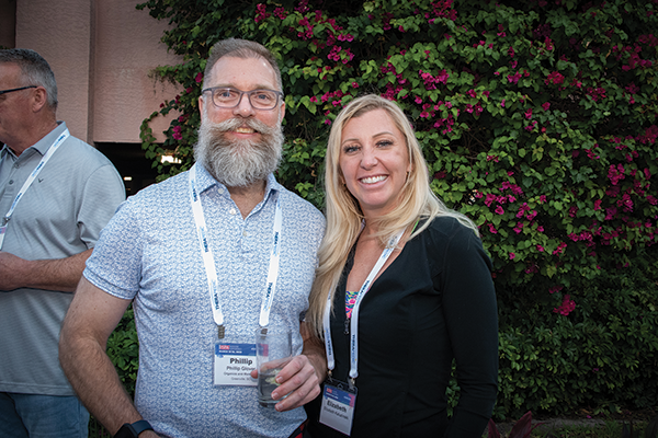 Phillip Glover of Organics and More and Elizabeth Kaluzinski 