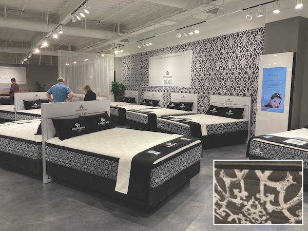 Kingsdown Design Mavericks. James helped design the border of the Prime collection inspired by his wife’s dress.