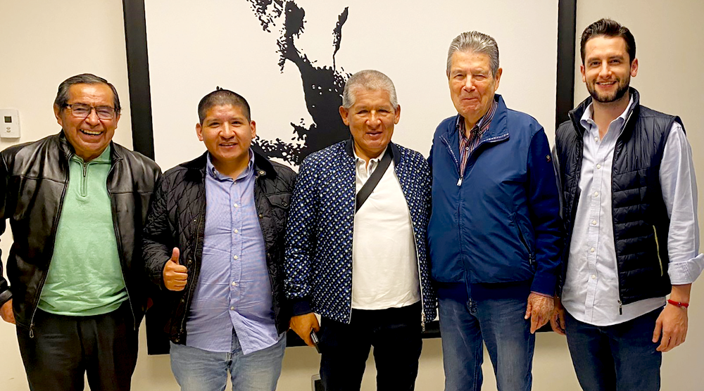 Pictured here, from left: Hector Exzacarias, Jose Antonio Guzman, Valentin Guzman, Alfredo Valle Soto and Alvaro Martinez Valle are part of the El Cisne team.