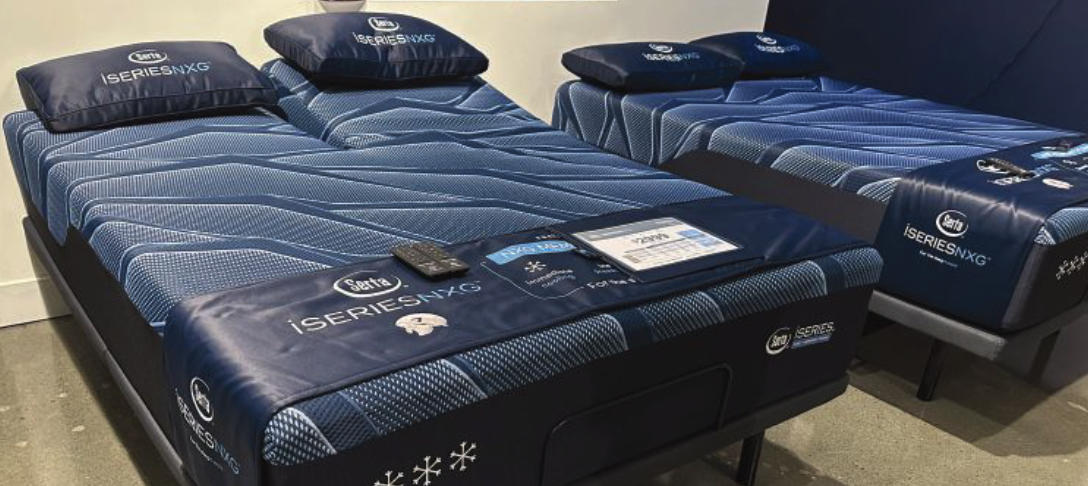 Serta Simmons Bedding’s iSeries NXG comes in the popular split-head option.