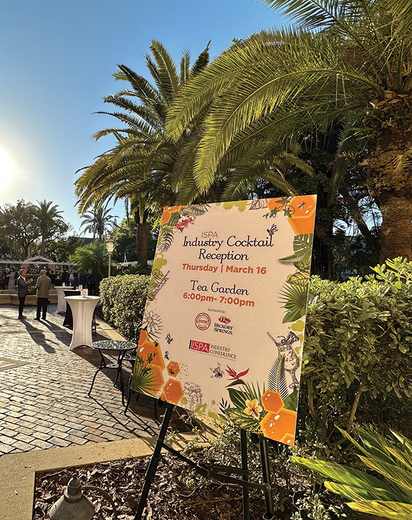 This sign welcomed attendees.