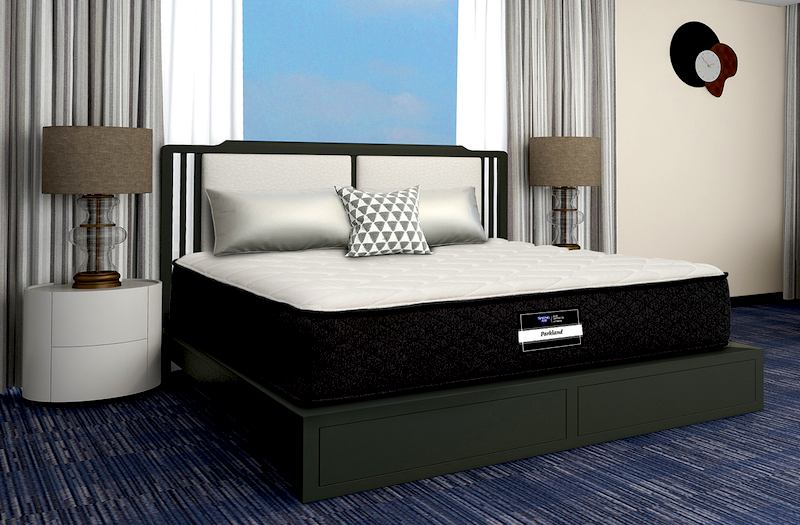 The Parkland is one of three national hospitality collections offered by Spring Air International that can be customized.